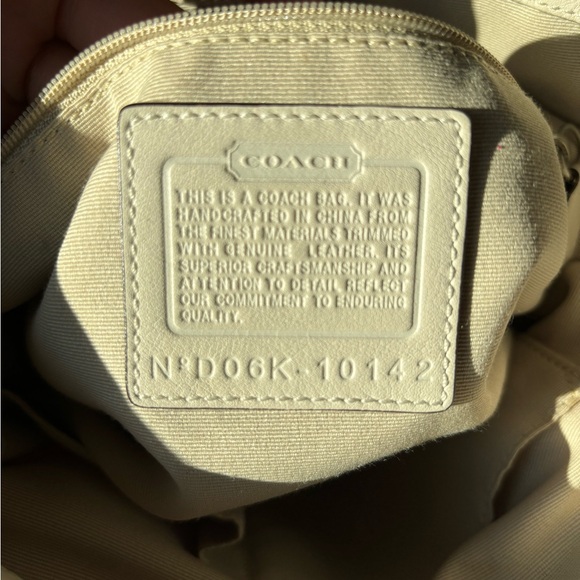 Coach Signature Small Tote Ivory Cream D06K-10142 - Picture 3 of 13